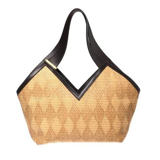 Baldinini Raffia Shoulder Bag - female - Baldinini - Shopping Bags - Beige - ONE SIZE - Bags