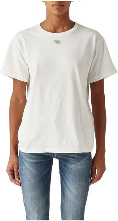 Diesel T-Normy-Od T-shirt - Dames - T-shirts - Wit - XL - Katoen - Tops