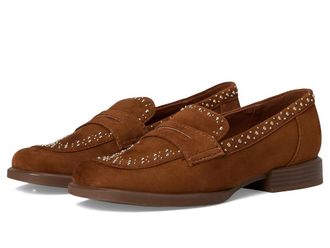 Naturalizer Haven Womens Sandals Dark Chestnut Brown Stud Suede : 7.5 W (C)