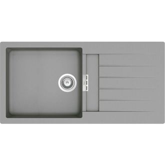 Roca Roca - Fregadero Reversible De 1 Cubeta De Quarzex Oslo Color: Gris - Medidas: 1000x500x200 Mm