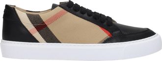 Burberry Sneakers Frauen Stoff Beige/Schwarz