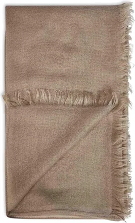 Brunello Cucinelli Womens Scarf Cashmere Silk Brown Scarfs