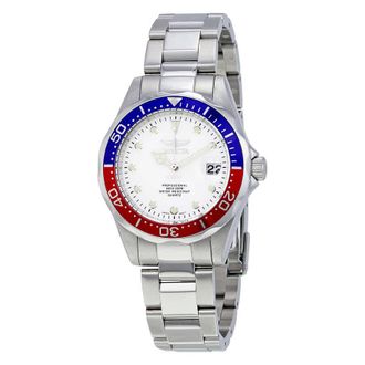 Invicta Pro Diver White Dial Pepsi Bezel Mens Watch 17047