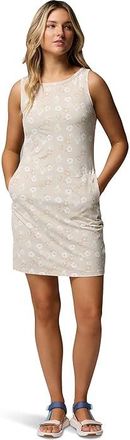 Columbia Chill Rivertm Printed Dress Womens Dress Dark Stone/Floweret : 2XL, Polyester/Elastane