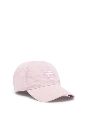 Diesel Baseball cap with embroidered Oval D - Caps - Man - Pink