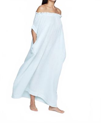 Mikoh Swimwear Mirakami Off The Shoulder Maxi Dress In Moonstone
