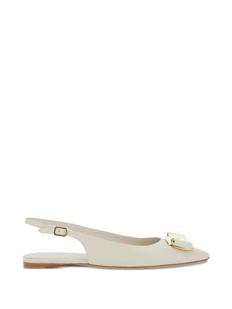 Ferragamo Womens Zelmi Buckle Ballerinas