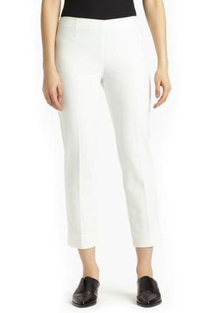 Lafayette 148 New York Lexington Stretch Cotton Crop Pants in White at Nordstrom Rack, Size 18 (Similar To 16W)