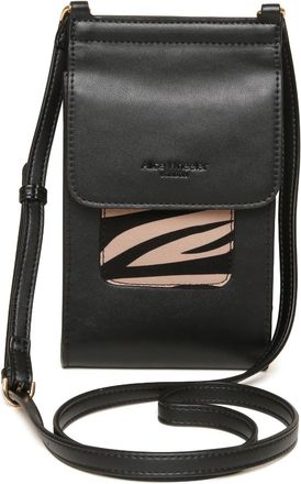 Alice Wheeler Vegan Leather Mini Bloomsbury Crossbody Phone Bag Bee (Zebra)