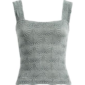 Free People Love Letter Floral Knit Camisole in Midnight Mountain at Nordstrom, Size X-Small