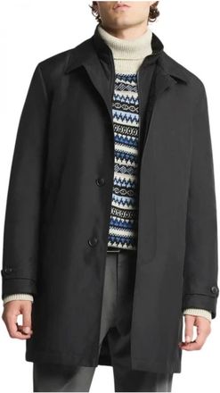 Fay Morning Coat - Heren - Mantel - Zwart - S - Polyester - Jassen