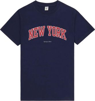 Sporty & Rich T-shirt New York Ivy - Blu