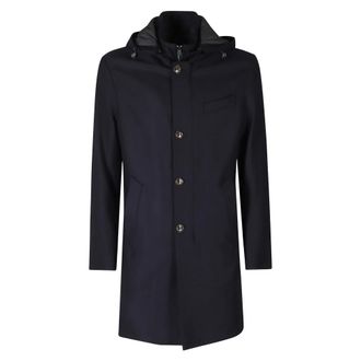 Montecore Cappotto Lungo Imbottito - - Coats - Uomo - Blu - M