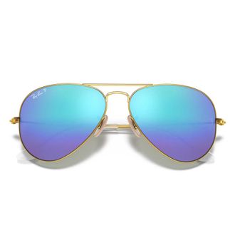 Ray-Ban Sunglasses, unisex, Yellow, Size: 58 MM Aviator Rb3025