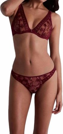 Aubade Magnetic Spell Triangle Bra In Crimson