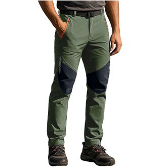 Generic Combat Military Trousers for Men Classic Fit Waterproof Durable Hiking Camping Trousers Thermal Zipped Pockets Knee Padded Cargo Pants Ideal for Work 