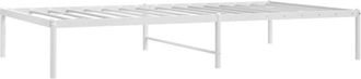 vidaXL Metal Bed Frame without Mattress White 100x190cm Vidaxl