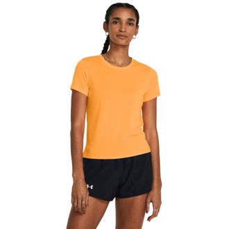 Under Armour Womens Streaker Short Sleeve Running Top Orange XS