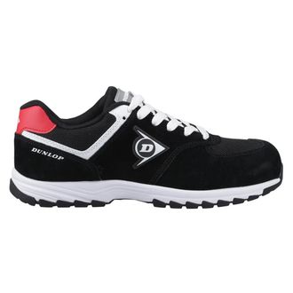 Dunlop Heren Arrow Leren Veiligheidsschoenen (Zwart/rood/wit)