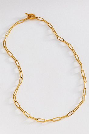 Anthropologie Water-Resistant Paperclip Lariat Necklace
