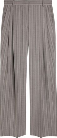 Stella McCartney Stella Mccartney Striped Straight-leg Wool Trousers - Grey - 42 (UK10 / S)