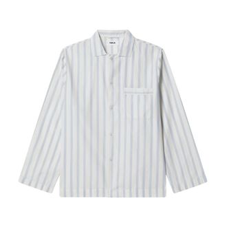 Tekla Poplin Long-Sleeved Shirt - male - Tekla - Pyjamas - Multicolor - L - Nightwear & Lounge