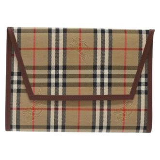 Burberry Pre-owned Nova check pochette - unisex - Burberry Vintage - Vintage Clutches - Beige - ONE SIZE - Pre-owned