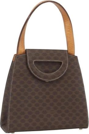 Celine Pre-owned Vintage Leren Handtas - Dames - Vintage Handtas - Bruin - ONE Size - Leer - Vintage