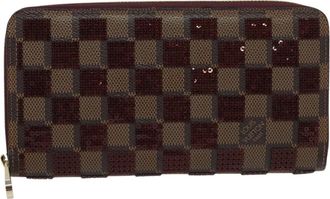 Louis Vuitton Zippy Wallet Brown Canvas Wallet (Pre-Owned)