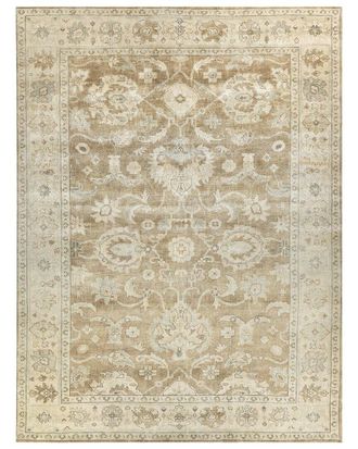 Exquisite Rugs Antique Weave Oushak New Zealand Wool Area Rug