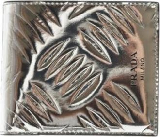 Prada Pre-owned Wallets, male, Gray, Size: ONE SIZE Pre-owned Bi-fold Wallet