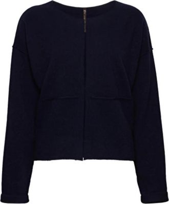 Manila Grace Stijlvolle Jas met Top - Dames - Vesten - Blauw - XS - Truien & Vesten