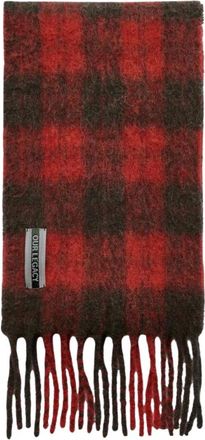 Our Legacy Estate Sjaal - Heren - Wintersjaals - Rood - ONE Size - Wol - Accessoires