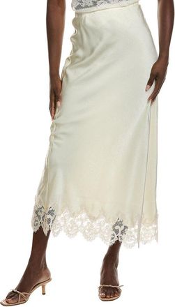 Bardot Elisan Lace Satin Midi Skirt