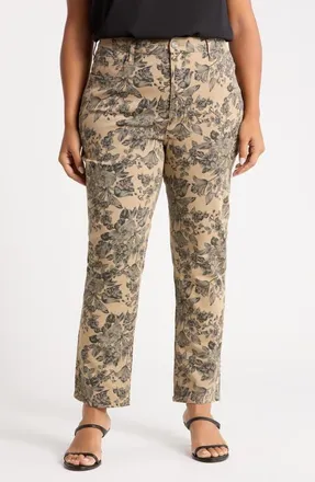 Kut from the Kloth Blair High Waist Straight Leg Jeans in Sand at Nordstrom, Size 22W