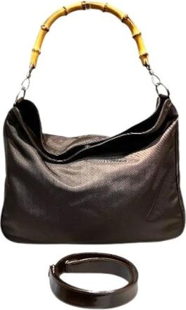Gucci Pre-owned Shoulder Bags, female, Brown, Size: ONE SIZE Pre-owned Vintage Shoulder Bag