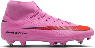 Nike Mens Mercurial Superfly 10 Academy Adults Soft Ground Football Boots in Pink/Black - Size UK 11.5