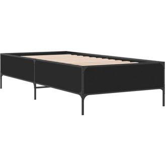 vidaXL Bed Frame without Mattress Black 100x200 cm Vidaxl