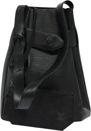 Louis Vuitton Twist Bucket Vintage Black Leather Shoulder Bag (Pre-Owned)