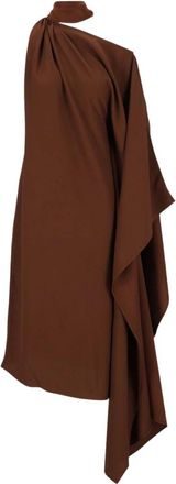 Taller Marmo Midi Jurk - Dames - Casual kleedjes - Bruin - S - Kleedjes