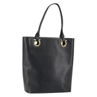 Ferragamo Pre-owned Tote Bags, female, Black, Size: ONE SIZE Pre-owned Tote Bag