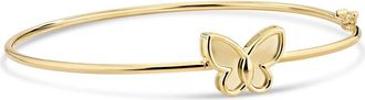 Devata Butterfly Bangle Bracelet in 14K Gold in Yellow Gold at Nordstrom