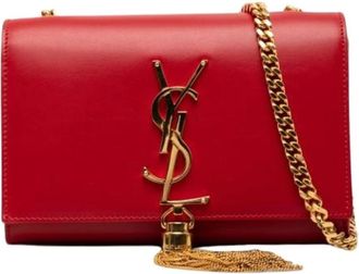 Saint Laurent Pre-owned Kate Cross Body Bag - Dames - Vintage Schoudertas - Rood - ONE Size - Leer - Vintage