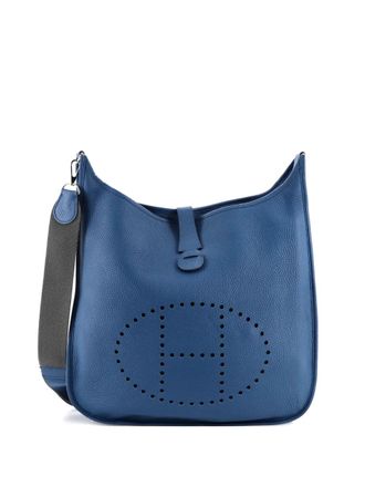 Hermès Evelyne Bag Gen III Clemence TGM crossbody bag - Blauw