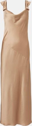 Max Mara Elegante satin maxi dress