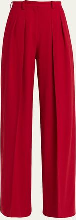 Michael Kors Pleated Wide-Leg Trousers