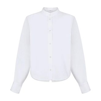 Givenchy Shirts, female, White, Size: 2XS Cocoon Cut-Out Shirt in Popeline