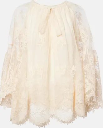 Zimmermann Blusa Hypnotic in pizzo con fiocco