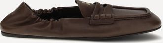 Miu Miu Ruches Loafers in nappa leather Female 40