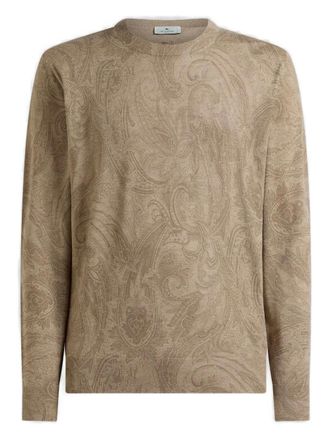 Etro paisley-print sweater - men - Cashmere/Silk - L - Neutrals